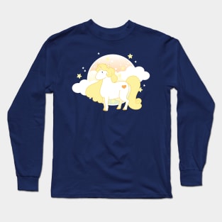 Yellow unicorn Long Sleeve T-Shirt